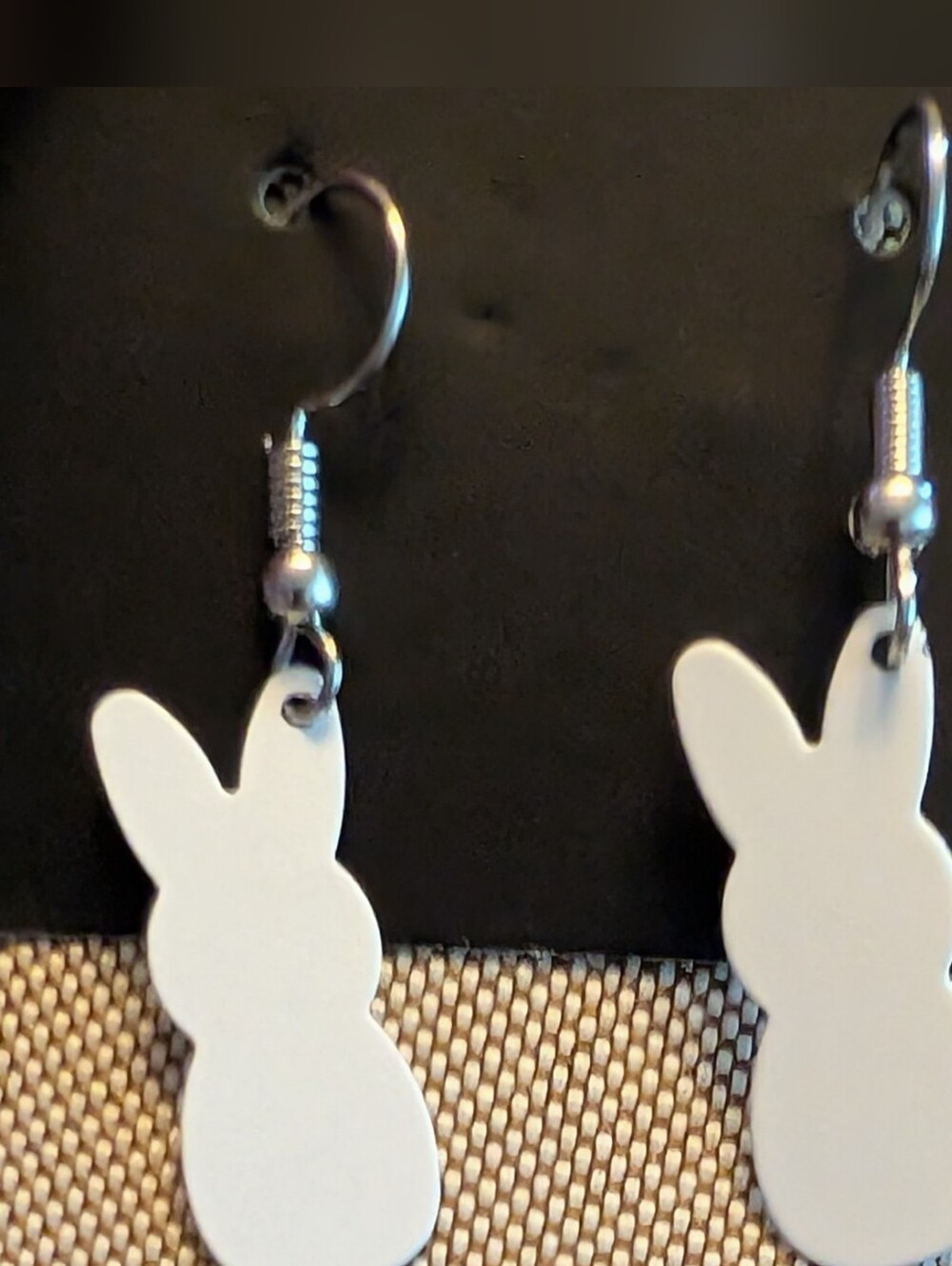Peeps Earrings - White